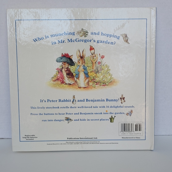 Play a Sound The Tale of Peter Rabbit and Benjamin Bunny Vintage Hardcover Book - Picture 7 of 17